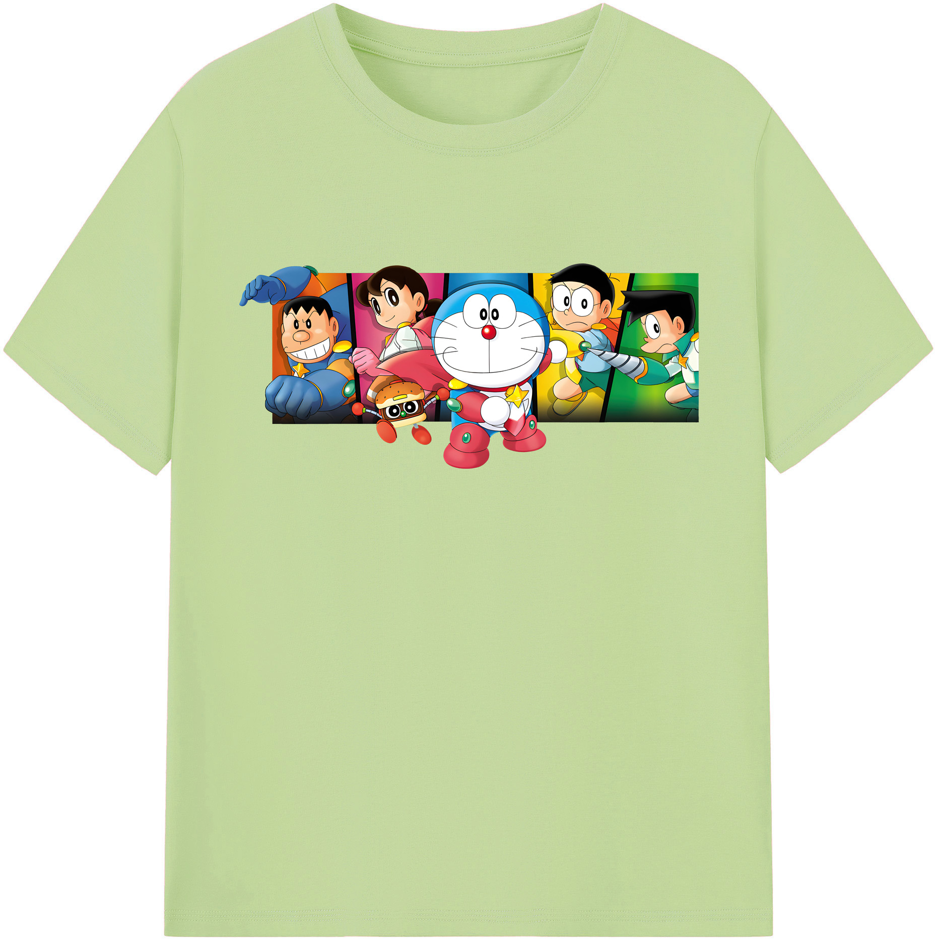 （画像用） ドラえもん Doraemon 綿100％半袖Tシャツ（フロントプリント）